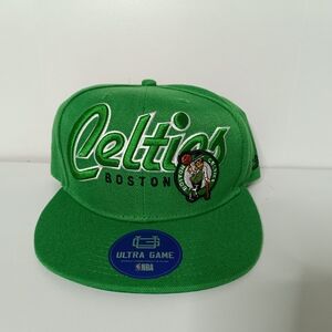 NBA Boston Celtics License Ultra Game Embroidered Snapback Green Basketball Cap